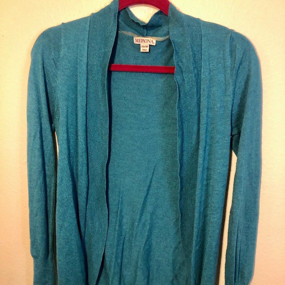 Merona Teal Cardigan XS